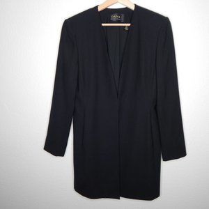 Dana Buchman Blazer Black Size 8 Career Long